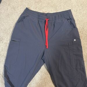 FIGS Yola Skinny High Waisted Scrub Pant ; Grey